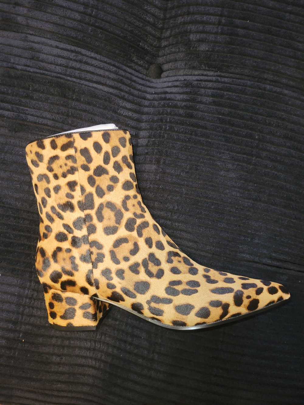 Nine West Leopard Print Ankle Boots in Tan and Black